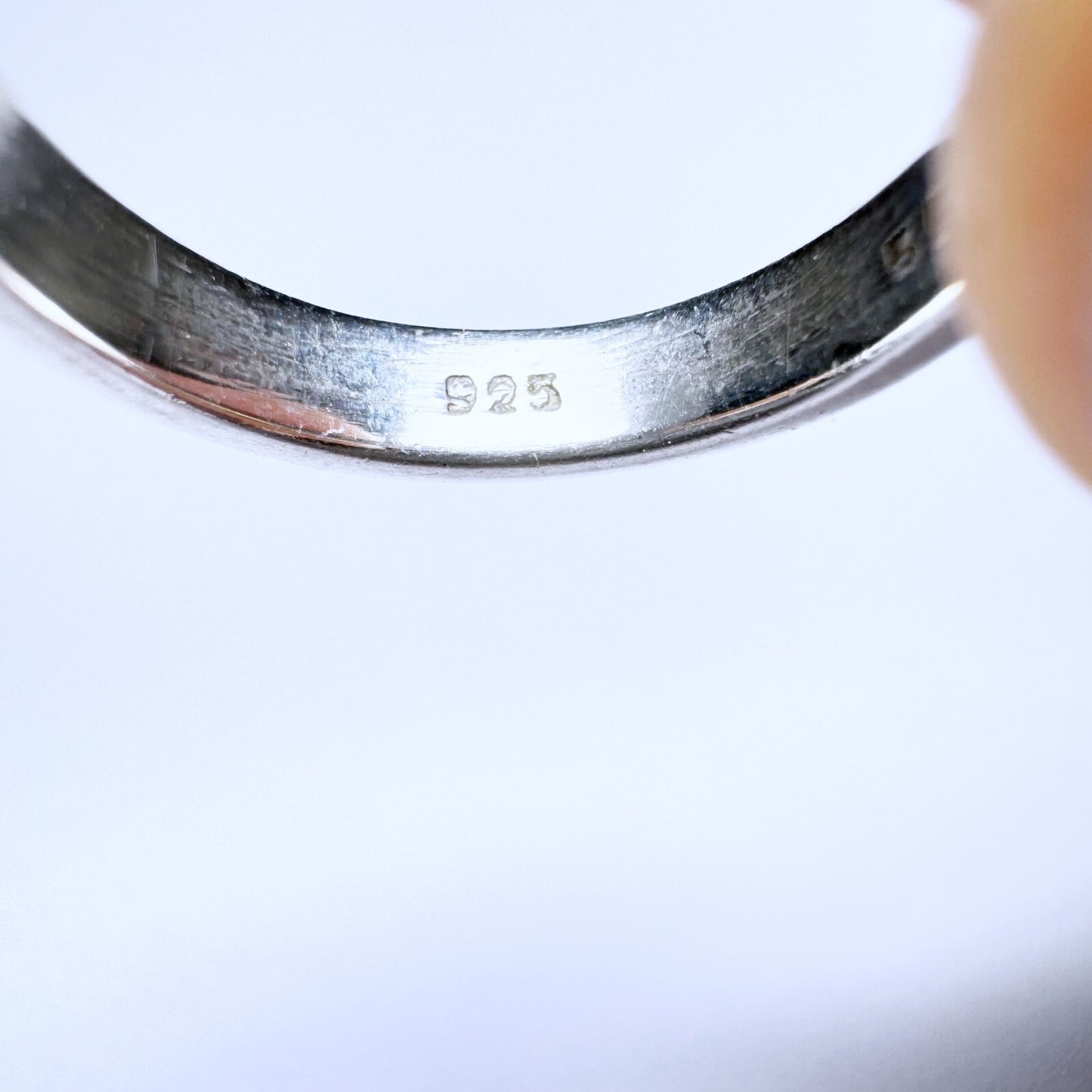 Ring 925er Silber Größe 54 mit schwarzer Emaille 3,41g6