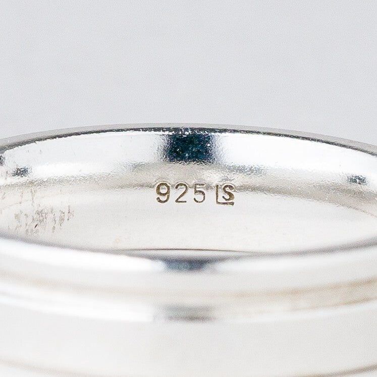 Silber Ring 925 Größe 56 (17,8 mm Ø) 4,71 g6