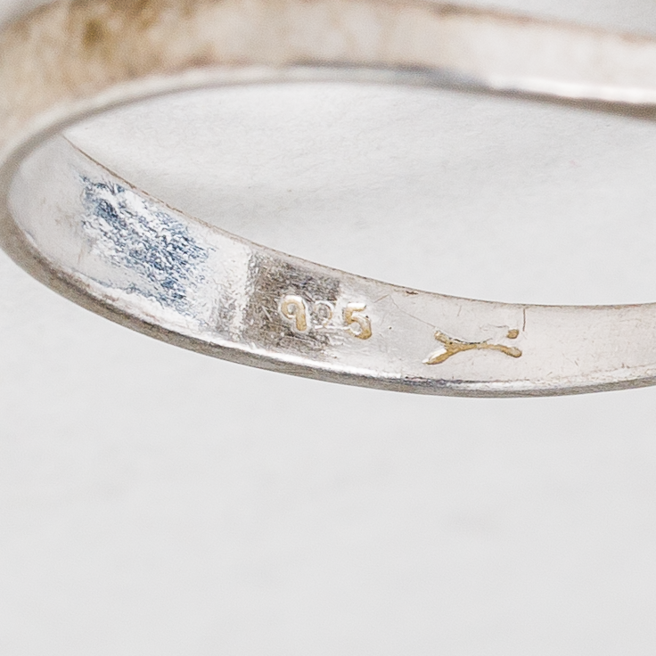 Ring Perle 925er Silber 2,95 g Größe 54 (17,2 mm Ø)3