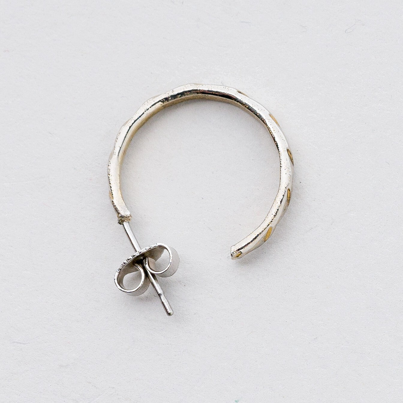 Einzelner Ohrring Halbe Creole Silber 1,07 g6