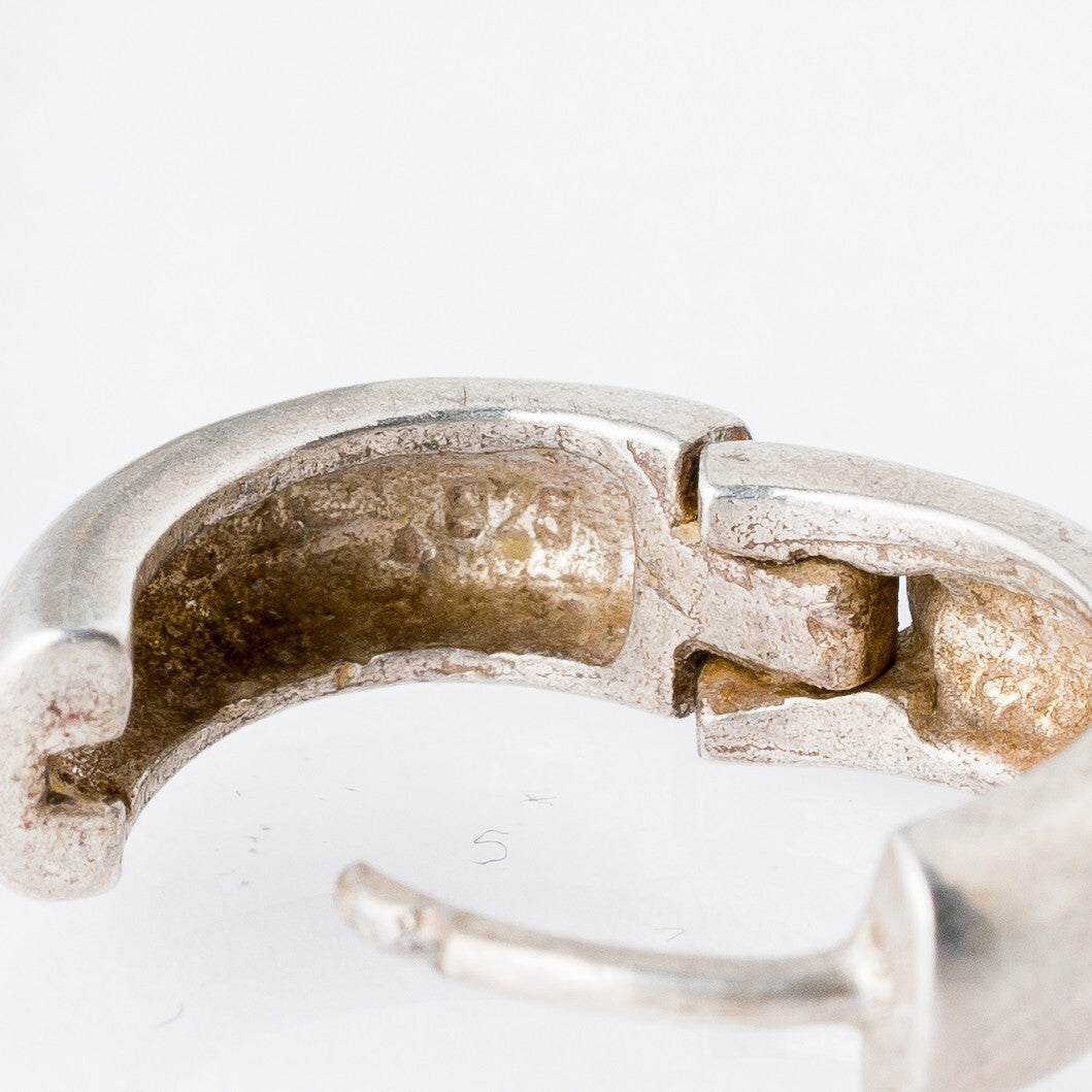 Einzelner Ohrring Huggie 925er Silber 3,7 g6