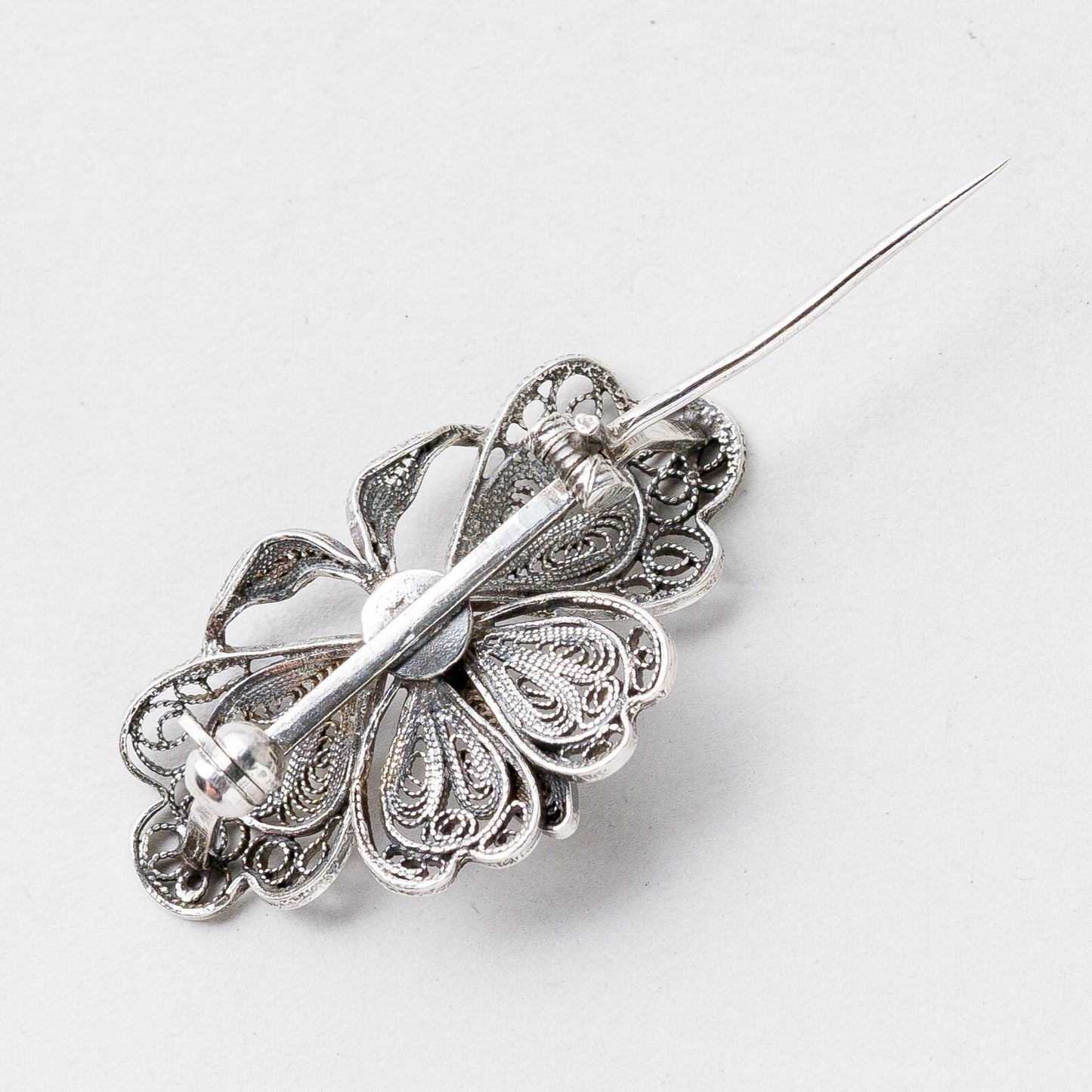 Brosche Silber Schmetterling filigran 3,3 cm 3,67 g9