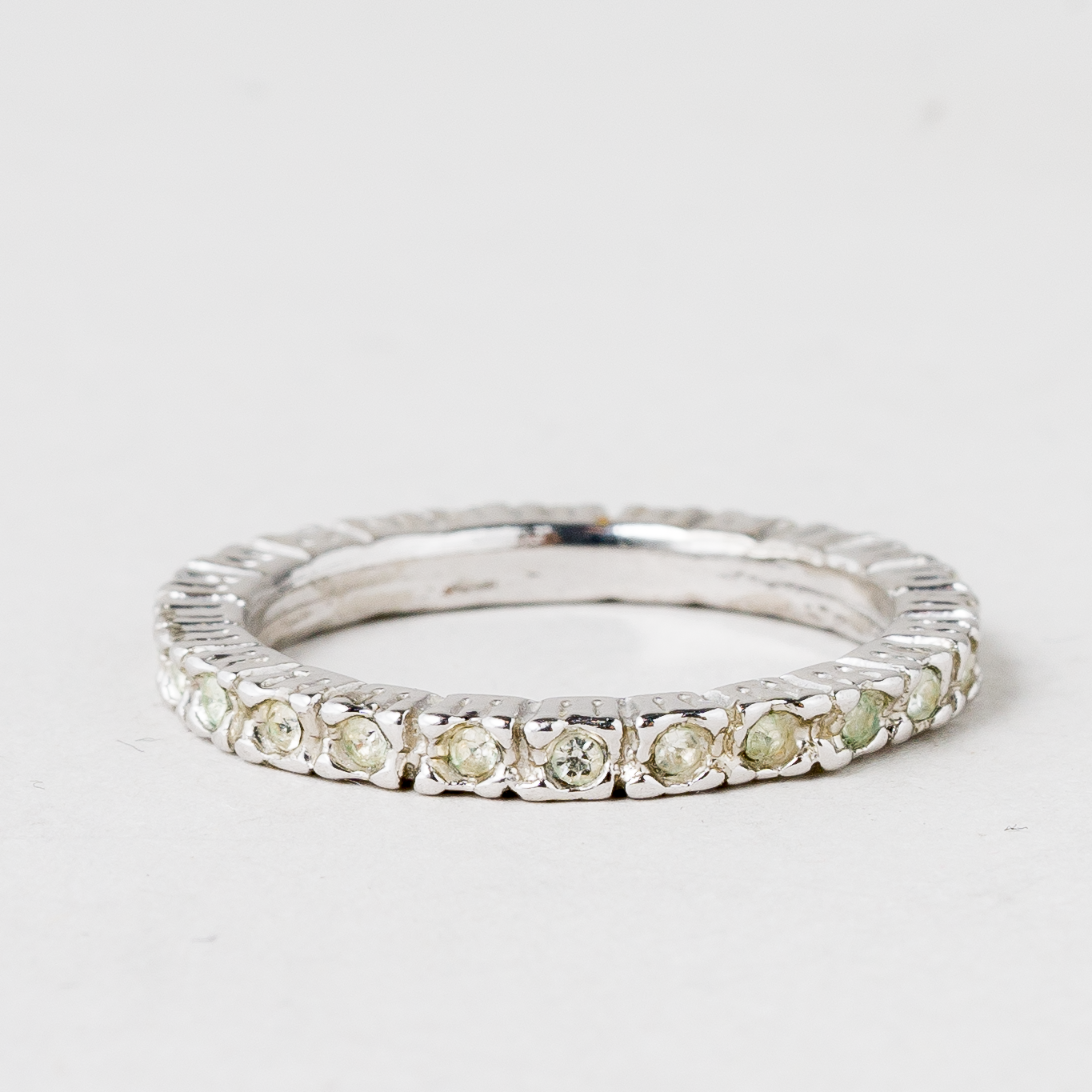 Ring Steinbesatz Silber 2,52 g Größe 52 (16,5 mm Ø)2
