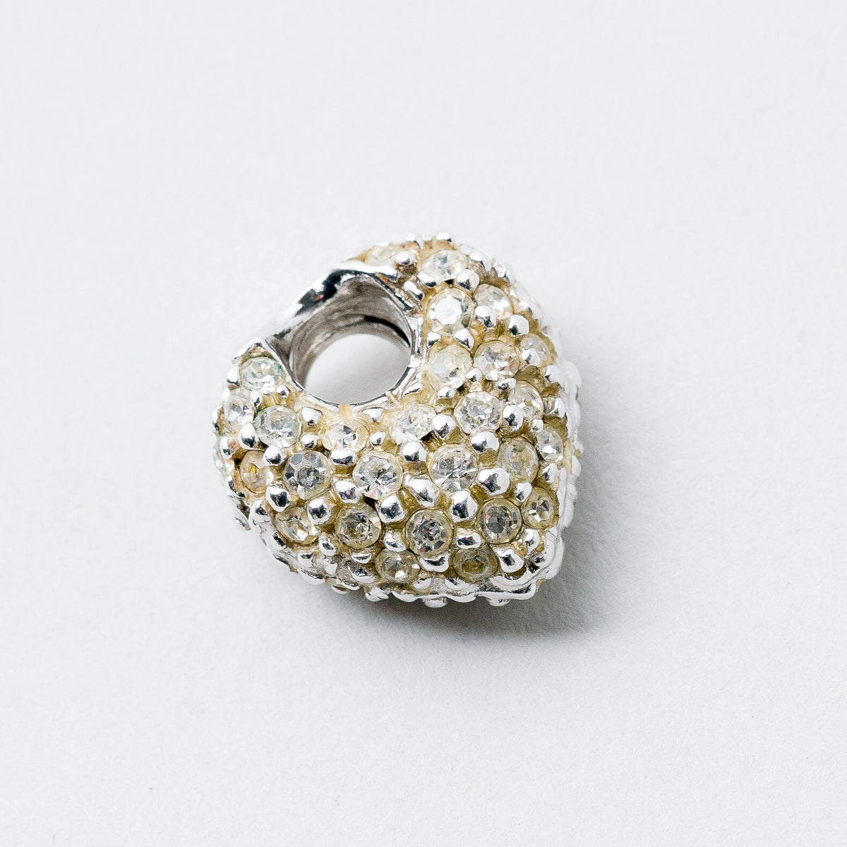 Anhänger Silber Herz Weiße Steine 1,5 cm 3,99 g5