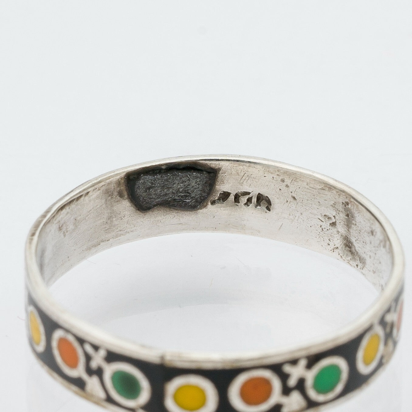 Silberring Männlich Weiblich Trans Symbole 1,28 g Größe 54 (17,2 mm Ø)3