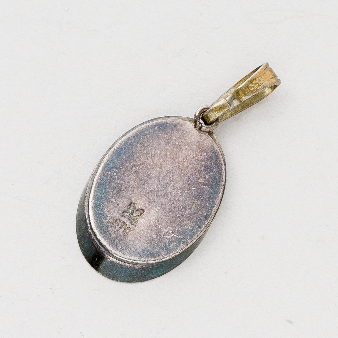 Anhänger Blauer Stein Silber 2,91 g 3,3 cm1