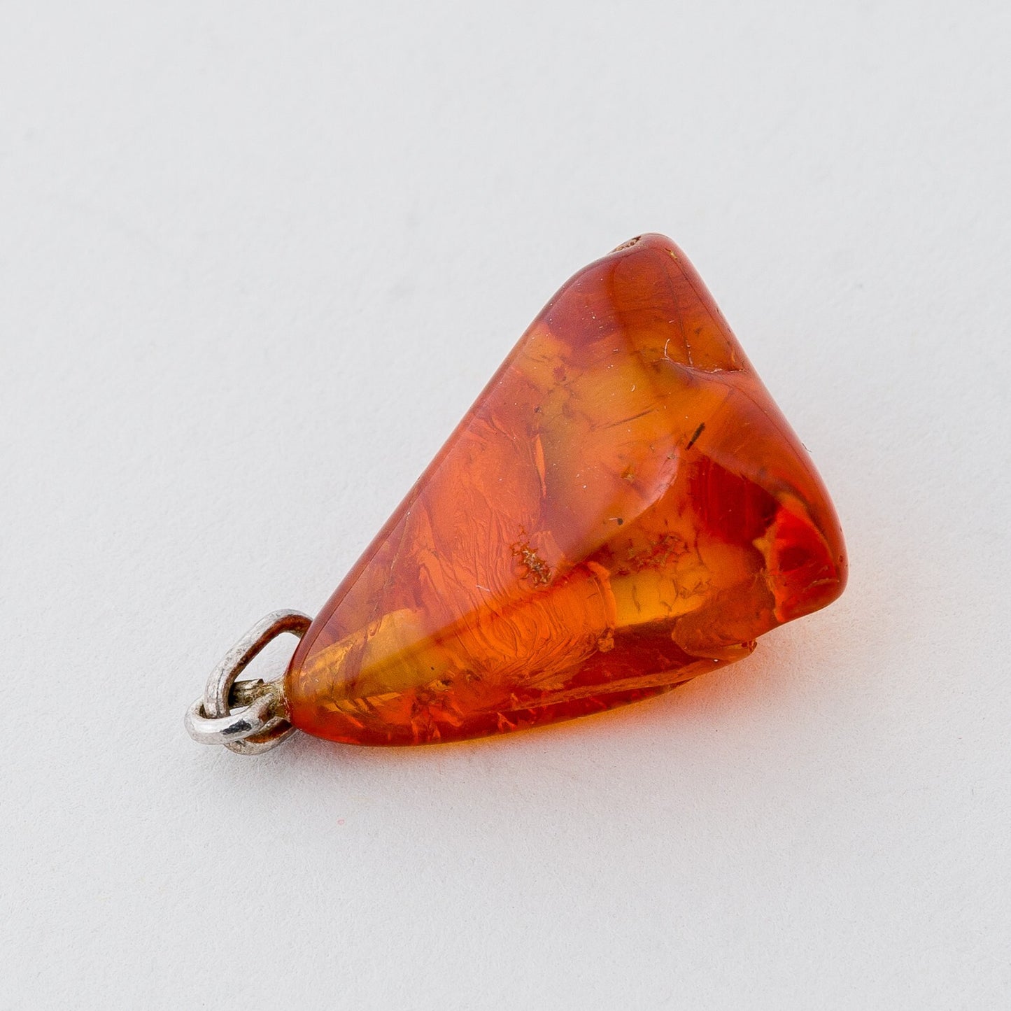 Silber Anhänger Bernstein 3 cm 2,1 g5