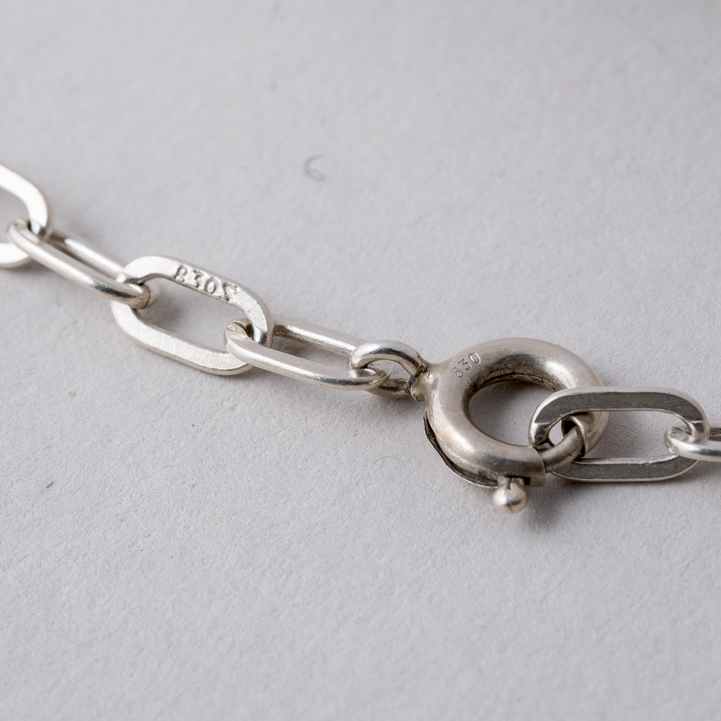 Halskette 3 mm 830er Silber 10,53 g 69 cm1
