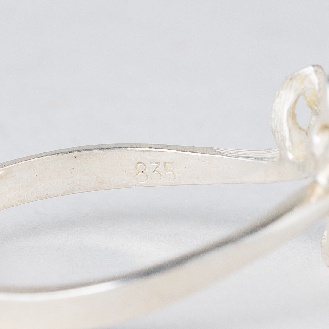 Ring 2,24 g 835er Silber Größe flexibel ca. 545
