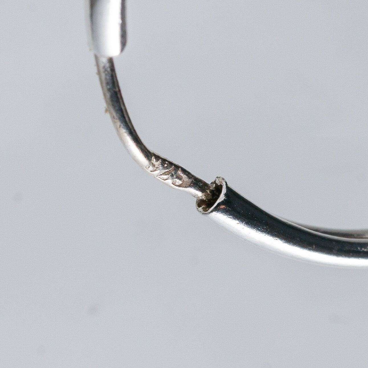 Einzelner Ohrring Creole Silber 925 0,68 g7