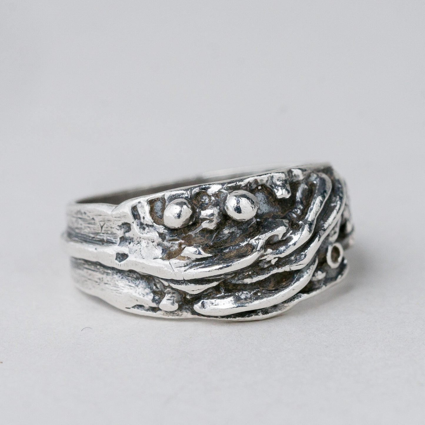 Silber Ring Größe 58 (18,4 mm Ø) 5,48 g5