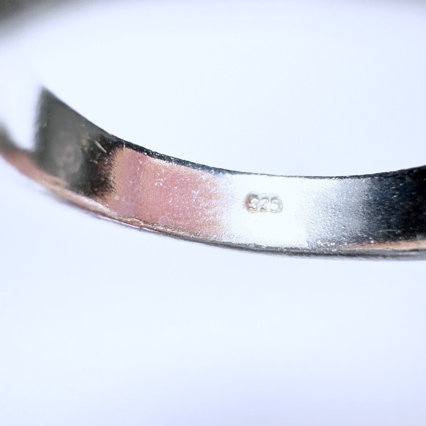 Ring 925er Silber Größe 57 klassischer Ring gestrahlt 3,12g6