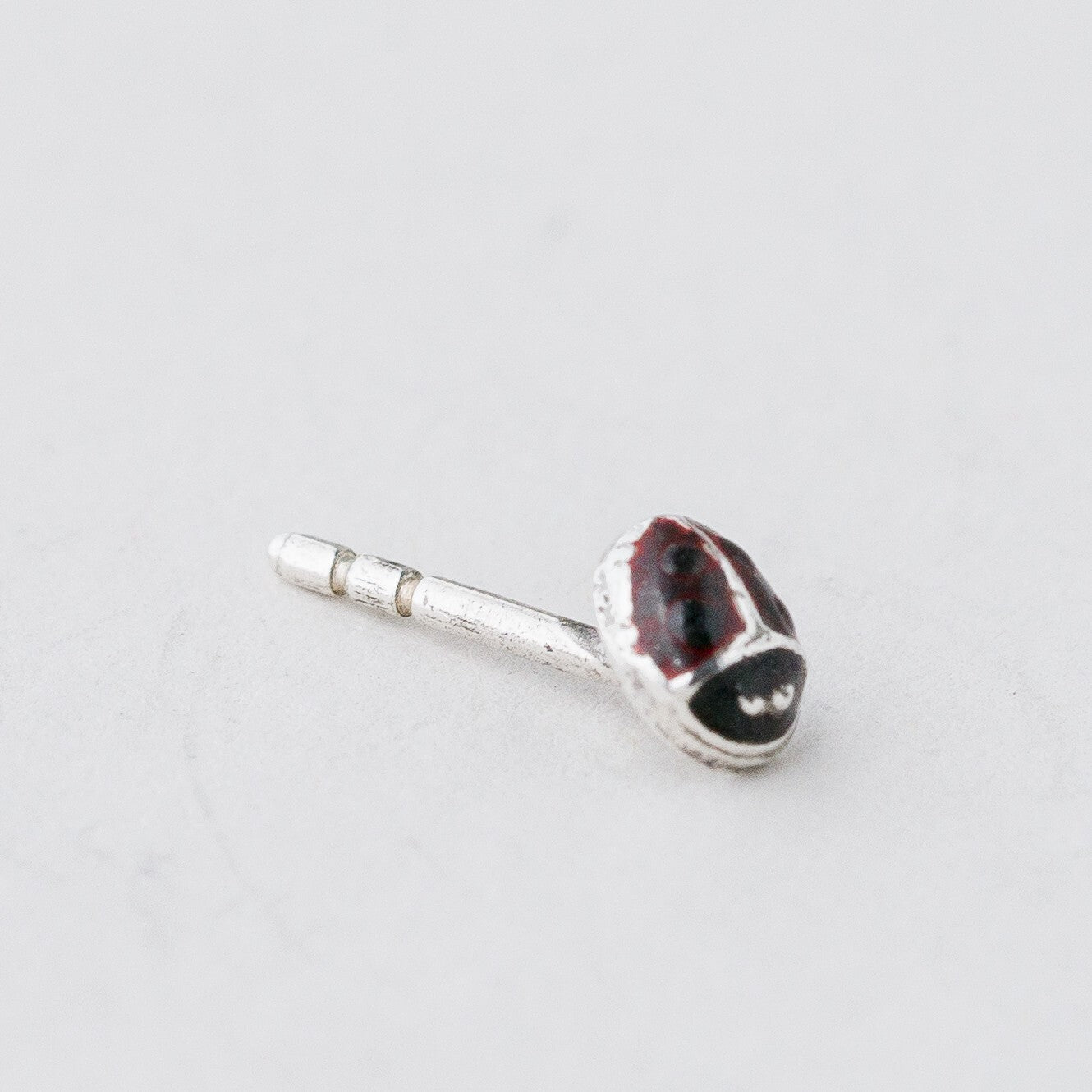 Einzelner Ohrring Ohrstecker Silber Käfer 0,31 g5