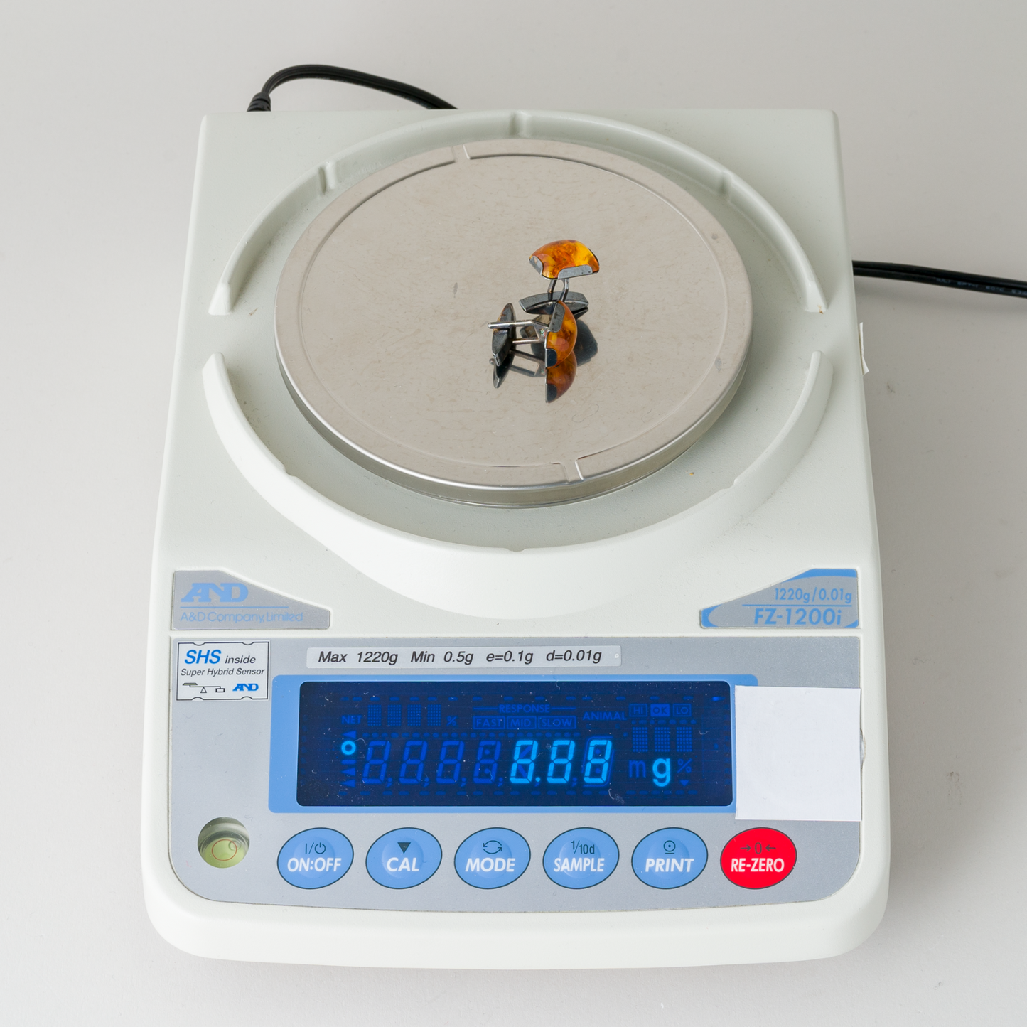 Manschettenknöpfe 835er Silber 8,88 g Bernstein6
