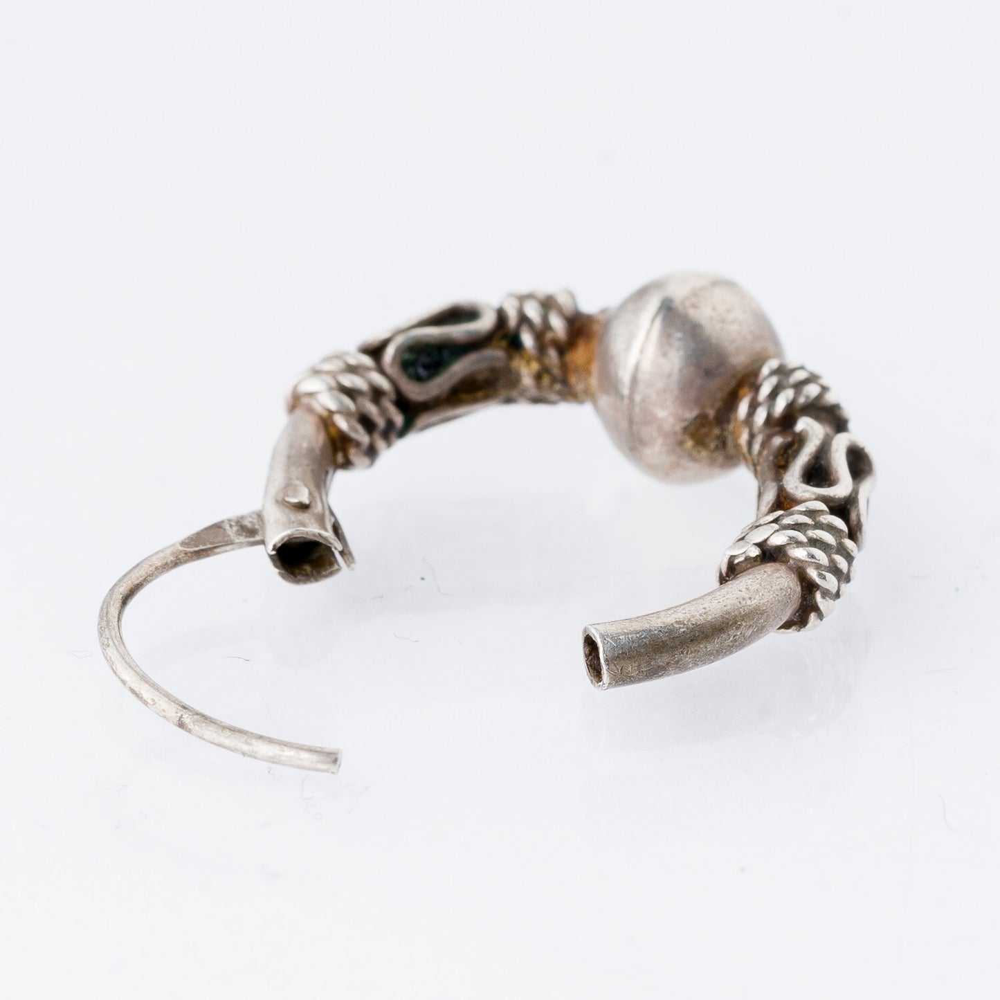 Einzelner Ohrring Creole Silber 1,65 g4