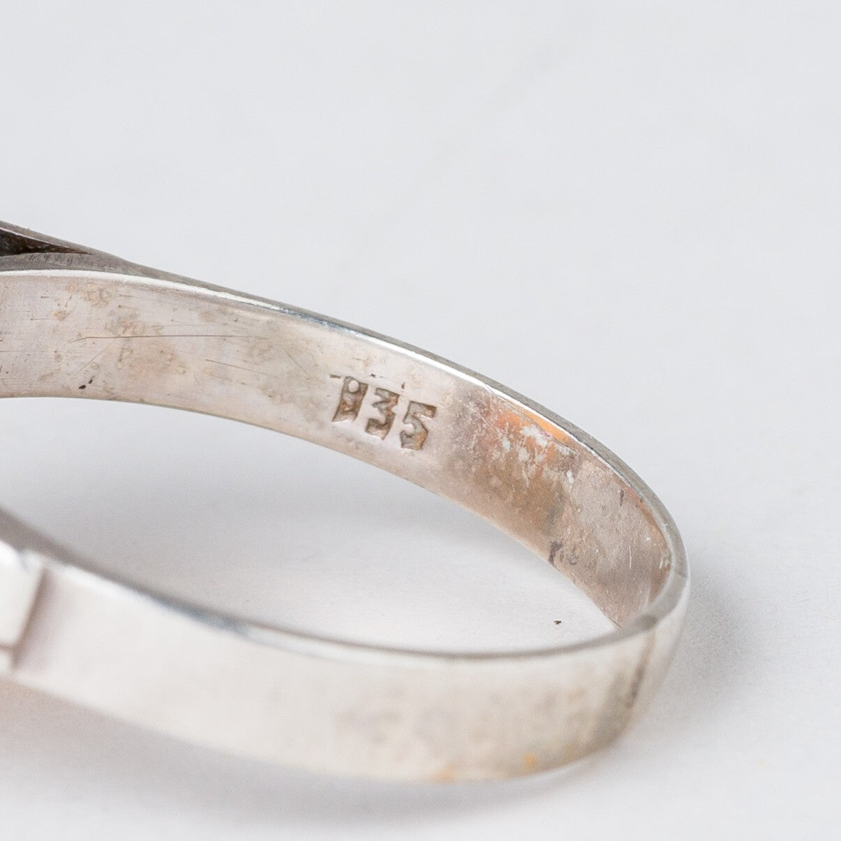 Silber Ring 835 Bernstein Größe 60 (19,1 mm Ø) 5,49 g5