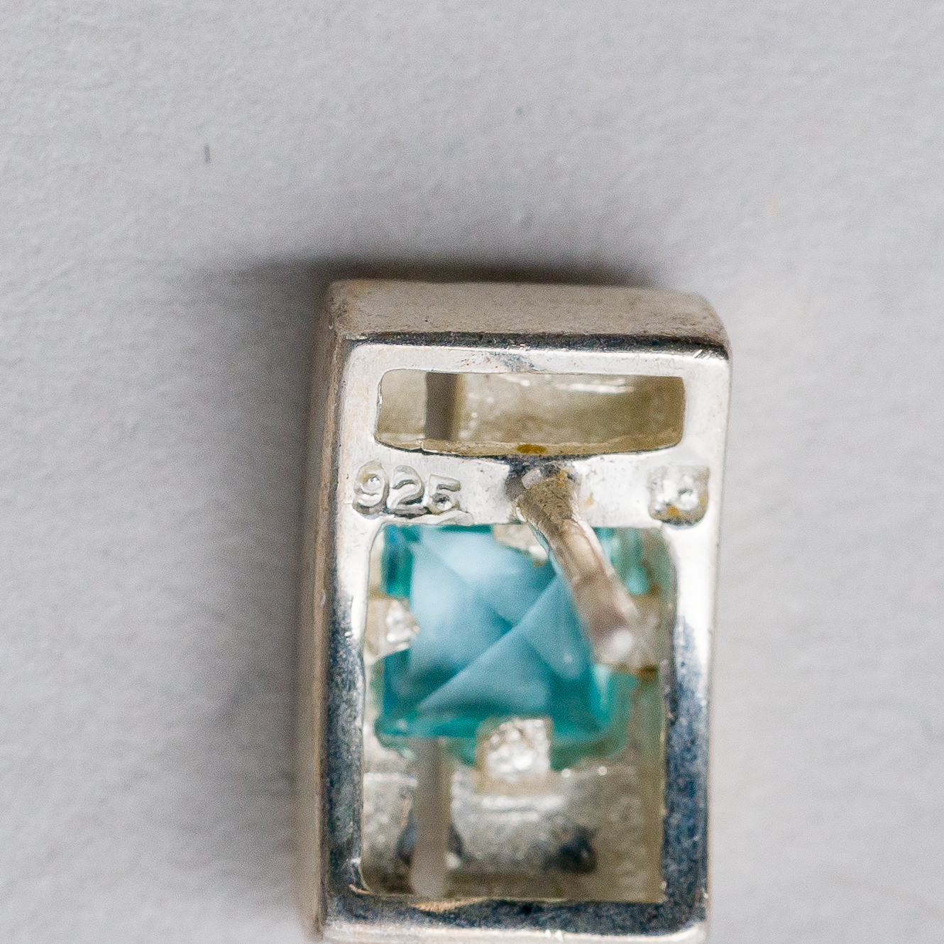 Ohrringe Ohrstecker Hellblaue Steine 925er Silber 3,03 g2