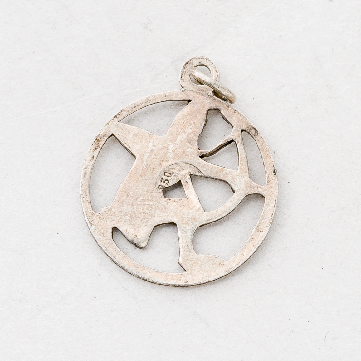 CNC: Anhänger Schütze 830er Silber 0,84 g 2 cm1