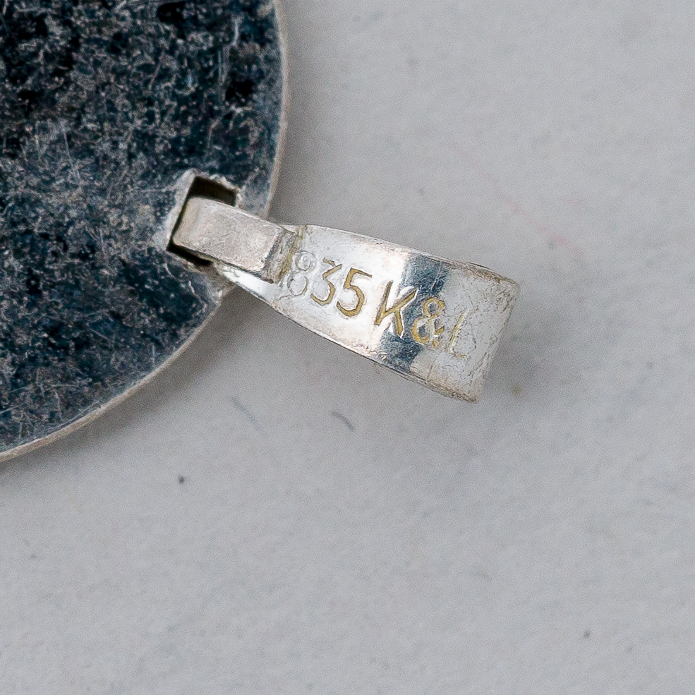 Anhänger Anhänger Reiter 835er Silber 2,74 g 2,5 cm2