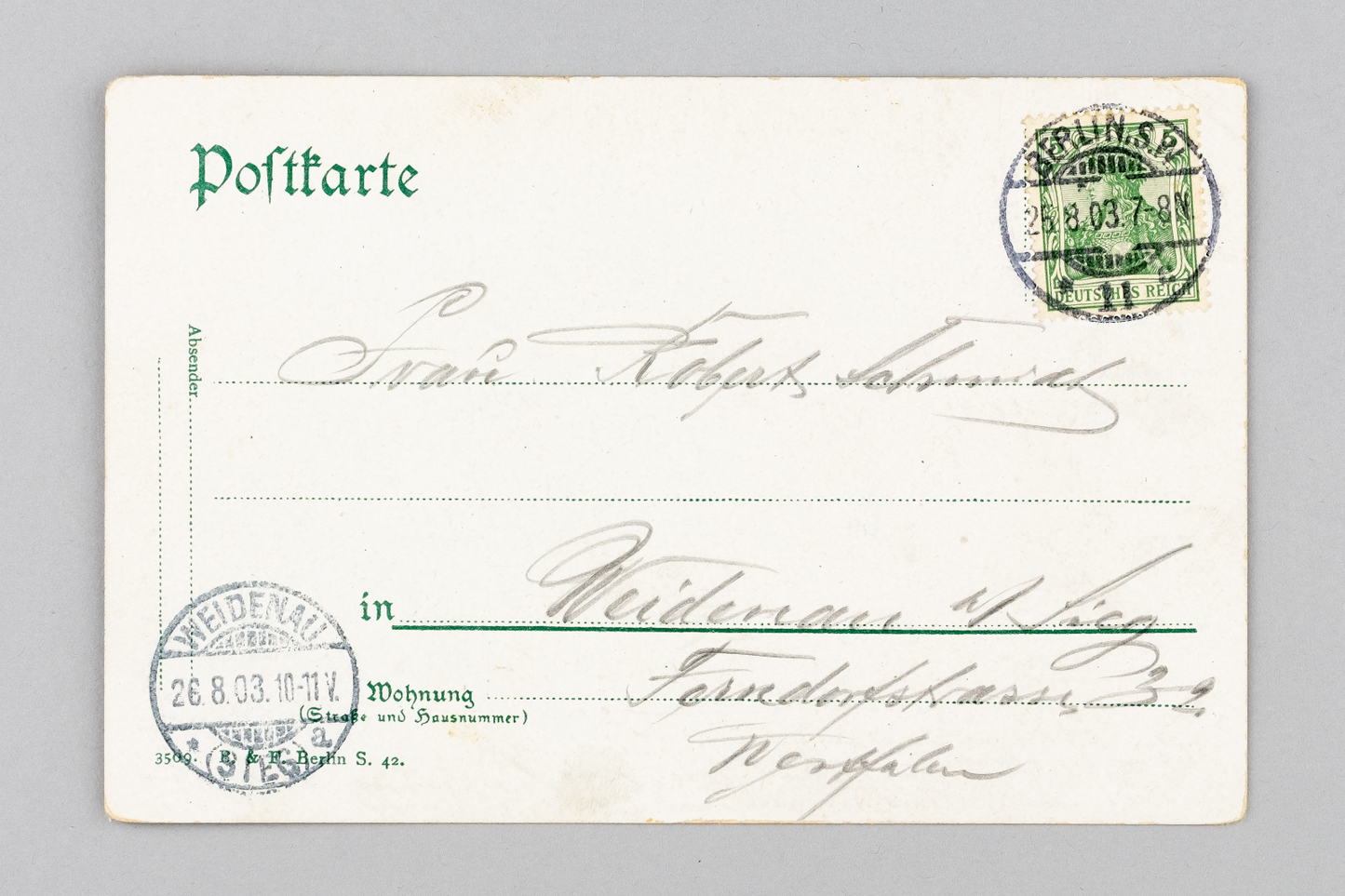 Ansichtskarte Gruss aus Berlin Brandenburger Tor 19031