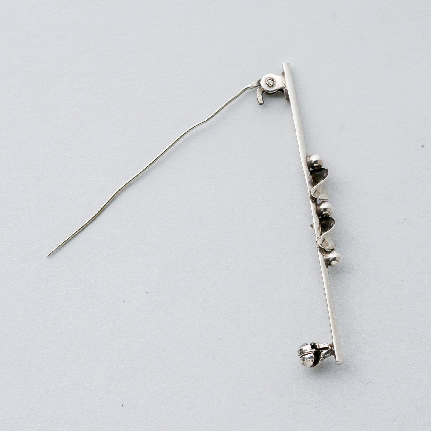 Silber Brosche Spange 835 Kugeln 2,19 g4