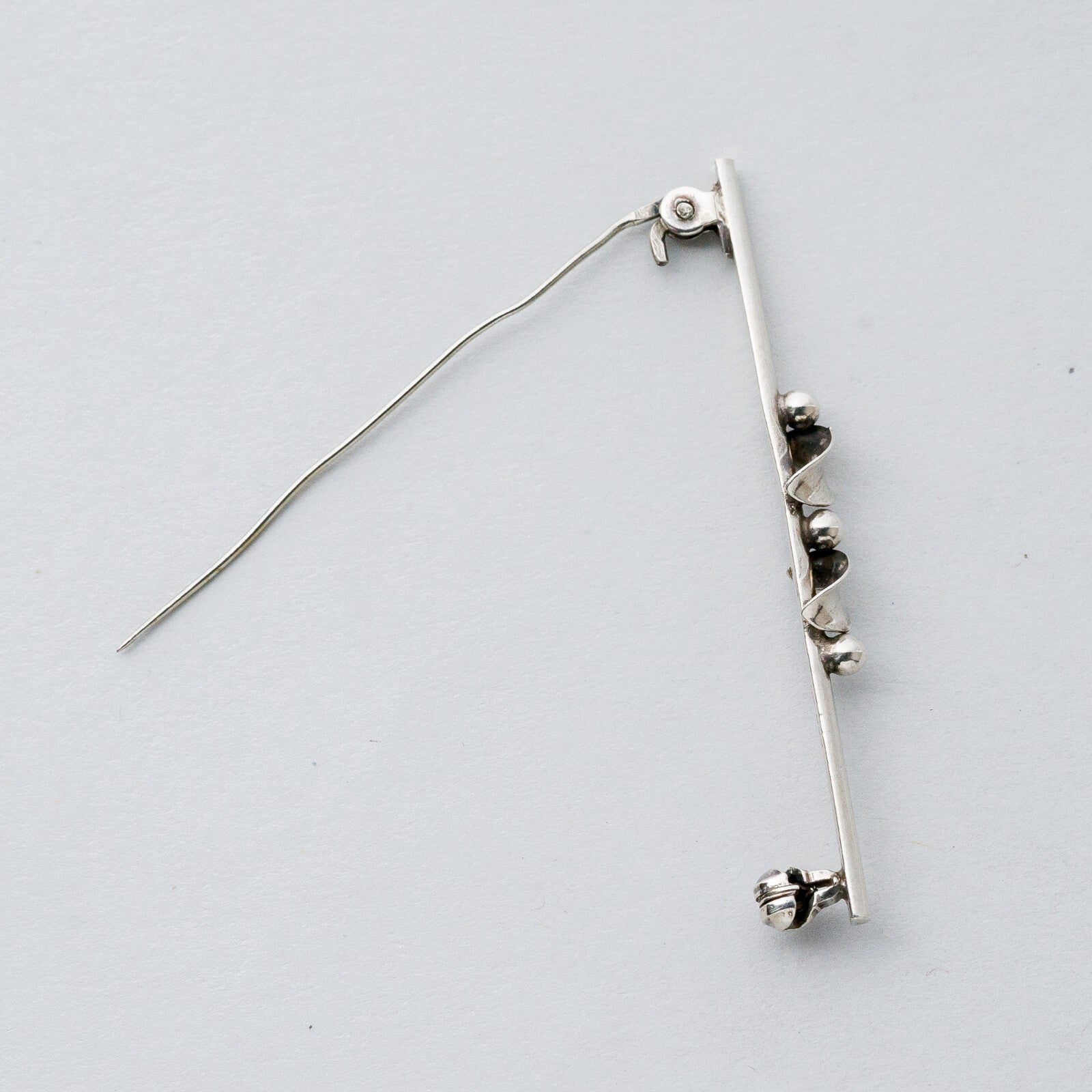 Silber Brosche Spange 835 Kugeln 2,19 g4