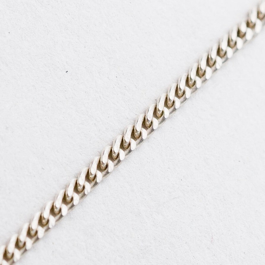 Silber Halskette 800 Panzerkette 1,4 mm 62 cm 3,44 g1