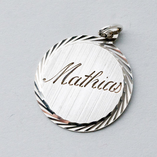 Silber Anhänger Kettenanhänger 835 "Mathias" 1,83 g0