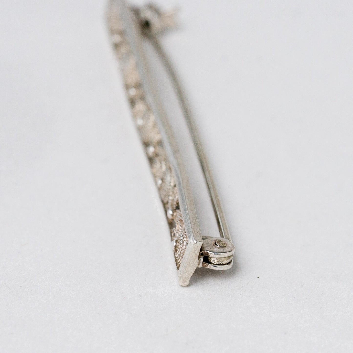 Brosche 835 Silber filigran 6,6 cm 2,47 g1