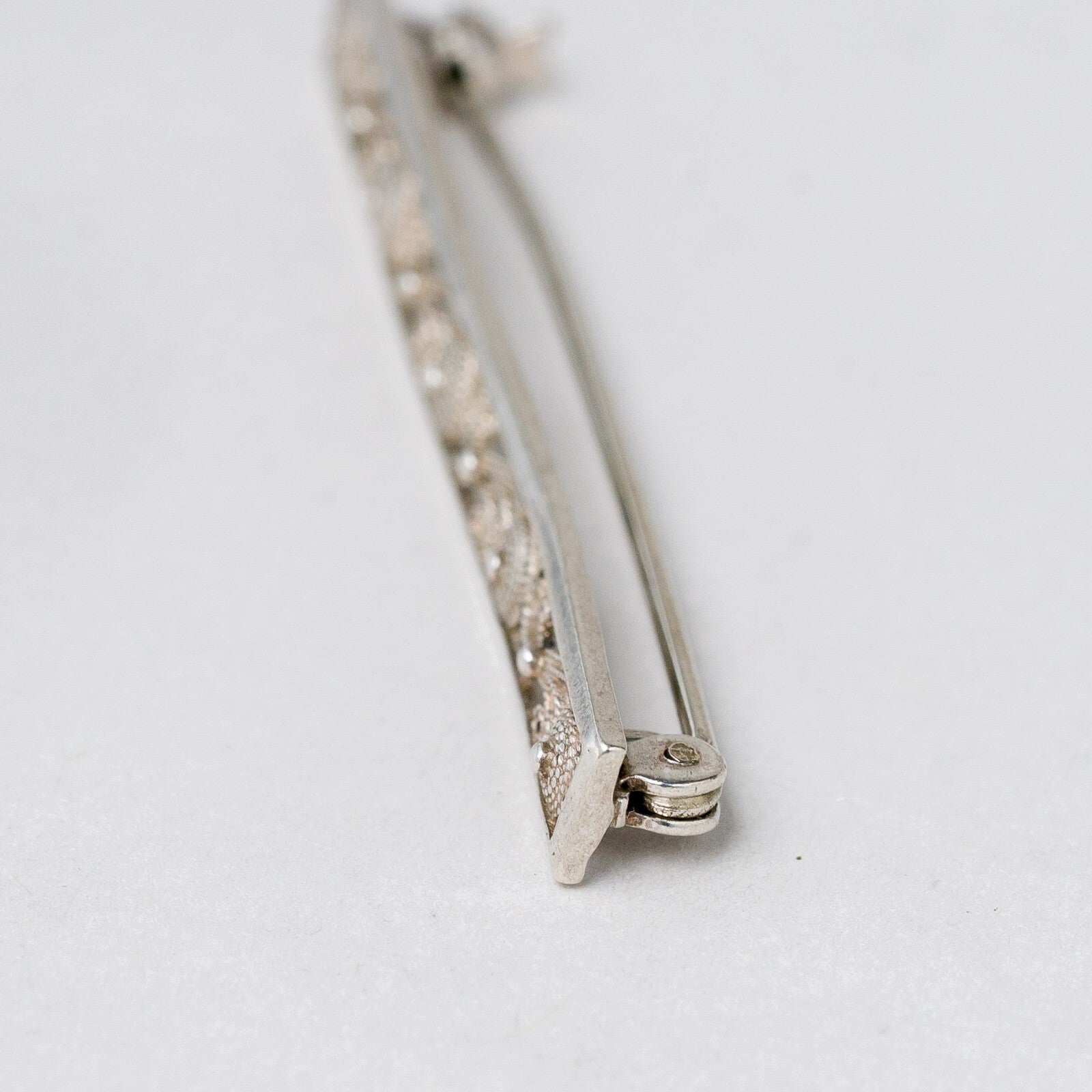 Brosche 835 Silber filigran 6,6 cm 2,47 g1