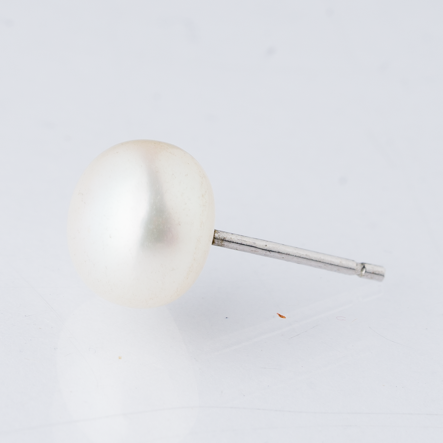 Einzelner Ohrring Ohrstecker Perle Silber 0,66 g4