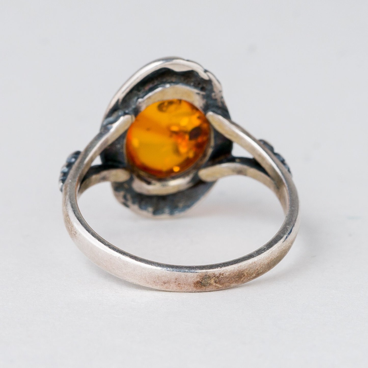 Ring Bernstein 2,48 g 925er Silber Größe 52 (16,5 mm Ø)3