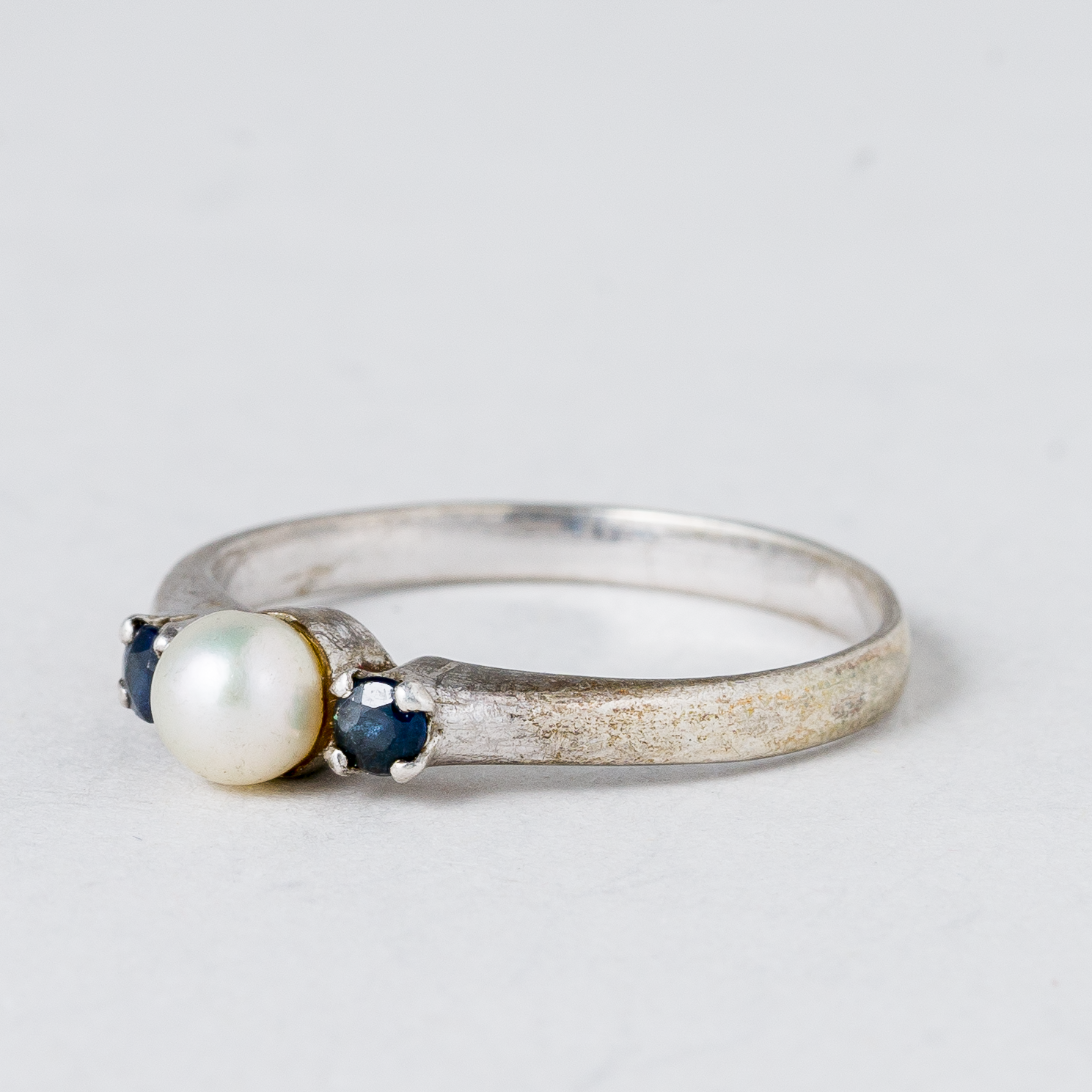 Ring Perle Silber 1,51 g Größe 53 (16,8 mm Ø)0