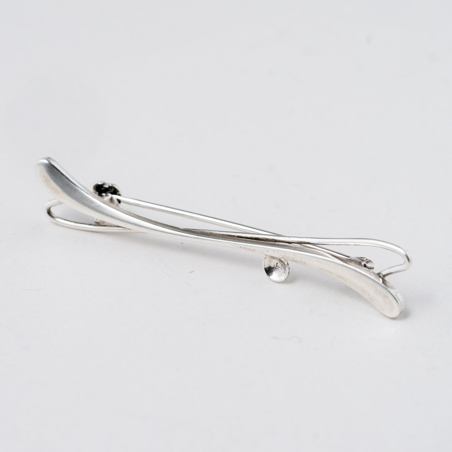 Silber Brosche Ohne Stein 5,2 cm 2,91 g0