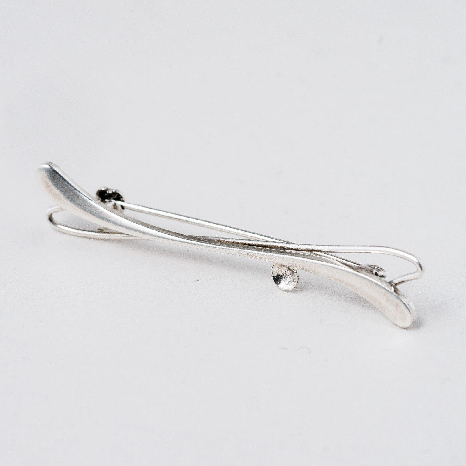 Silber Brosche Ohne Stein 5,2 cm 2,91 g0