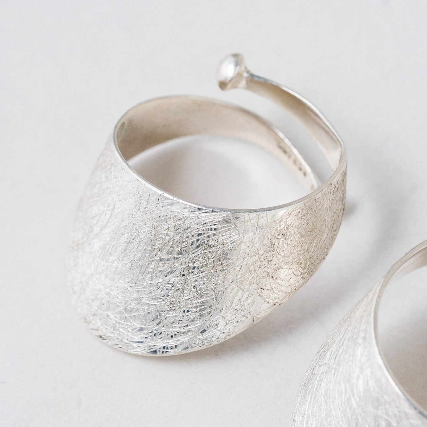 2 x Ring 925 Silber Größe flexibel 9,79 g3