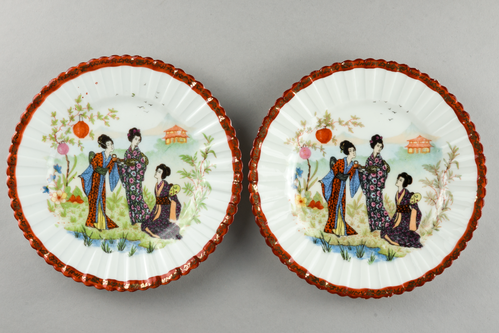 1 x Teller Asiatisches Dekor 17 cm0