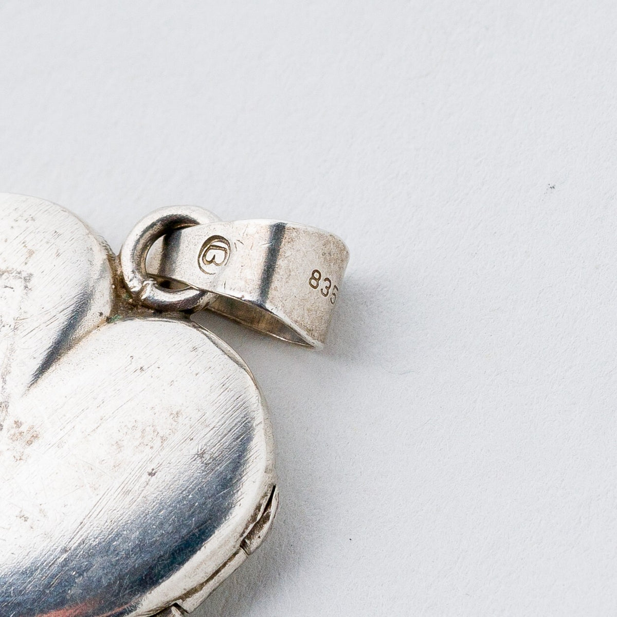 Anhänger 835 Silber Medaillon Herz 3,2 cm 5,52 g8