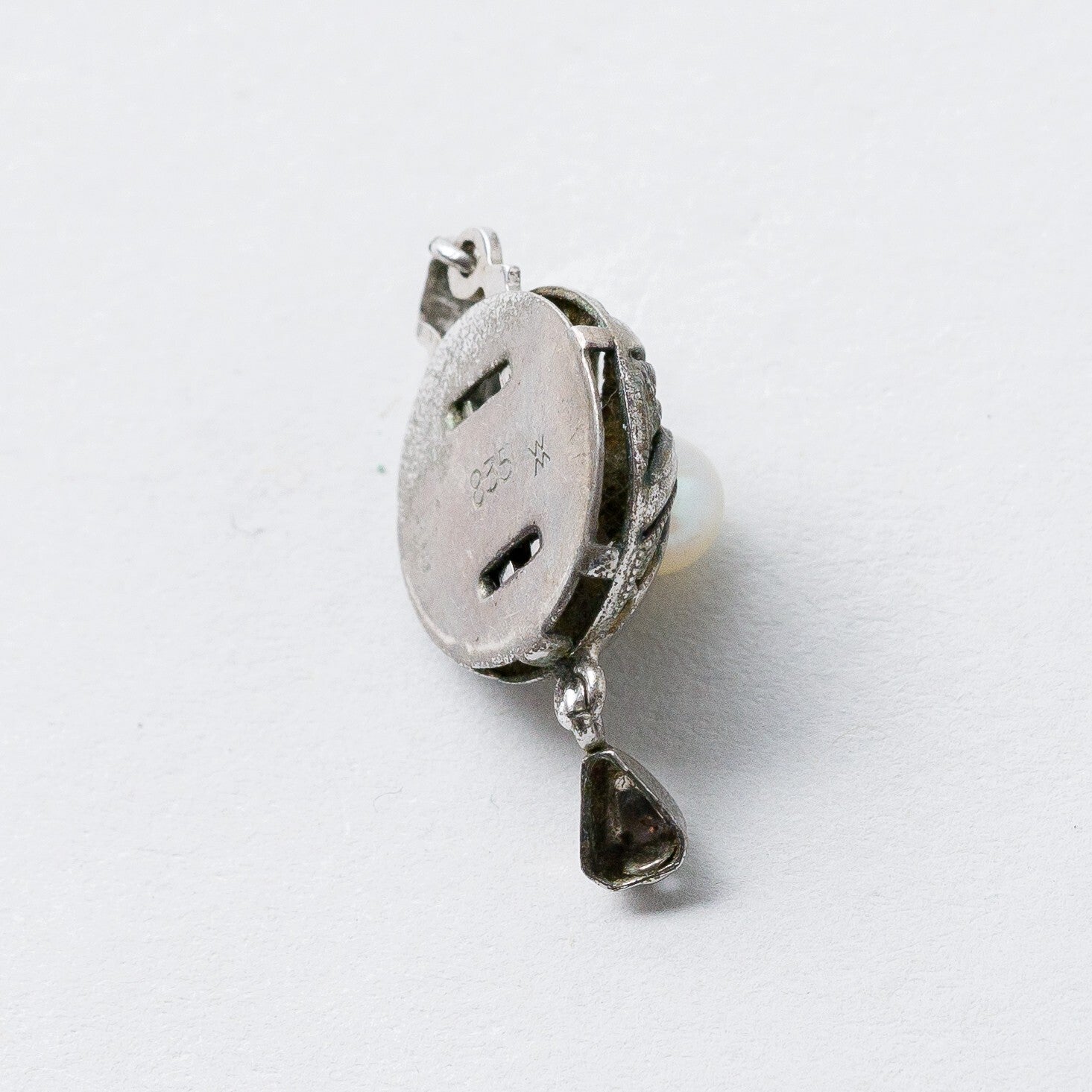 Kettenverschluss 835 Silber Perle 1,32 g4
