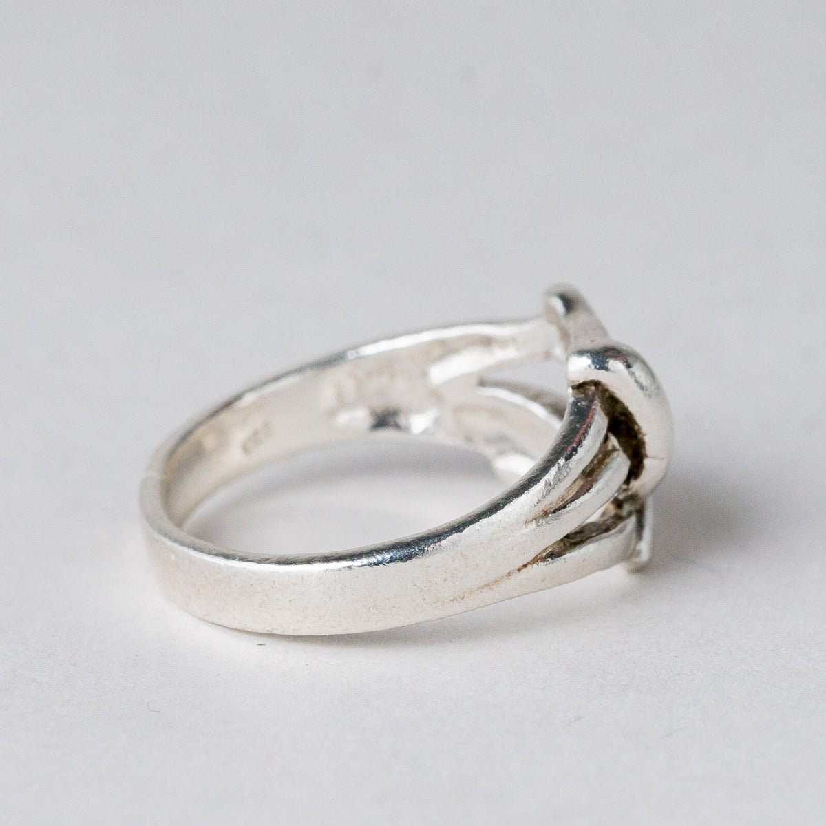 Silber Ring 925 Knoten Größe 48 (15,3 mm Ø) 2,64 g4