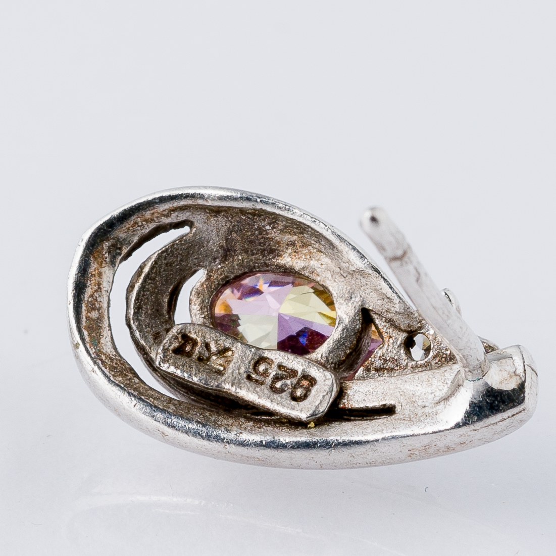 Ohrringe Ohrstecker Rosa Stein 925er Silber 2,71 g3