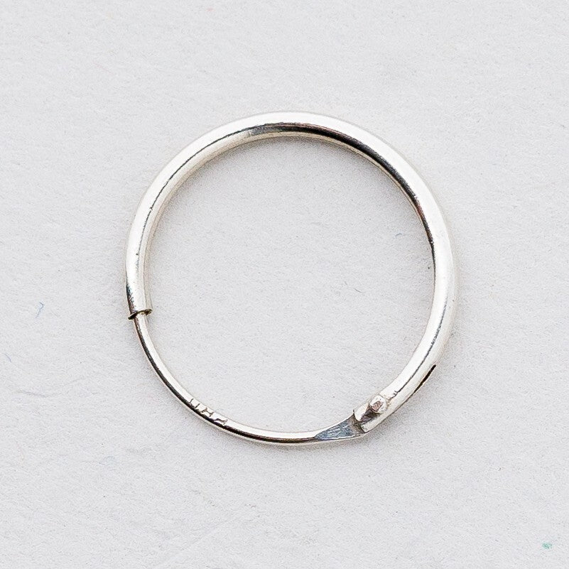 Einzelner Ohrring Creole Silber 0,27 g2