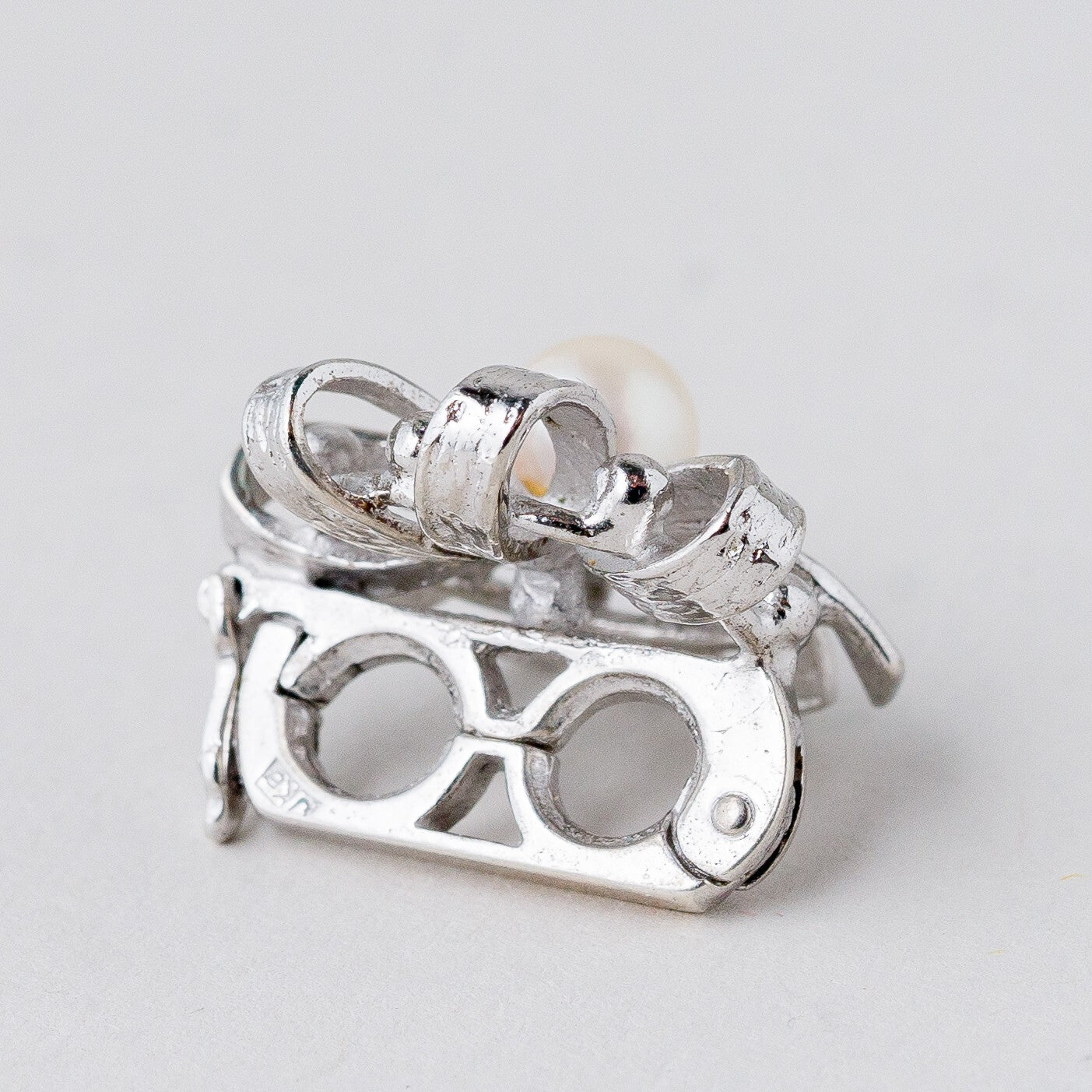 Silber Spange Perle 925 4,11 g2