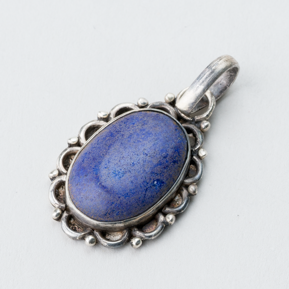 Anhänger mit blauem Stein 925er Silber 5,57g0