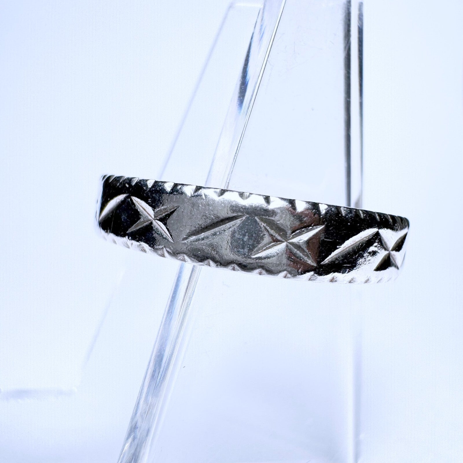 Ring 925er Silber Größe 58 mit Muster 2,11g1