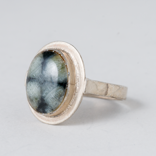 Ring Stein Silber 5,41 g Größe 57 (18,1 mm Ø)0