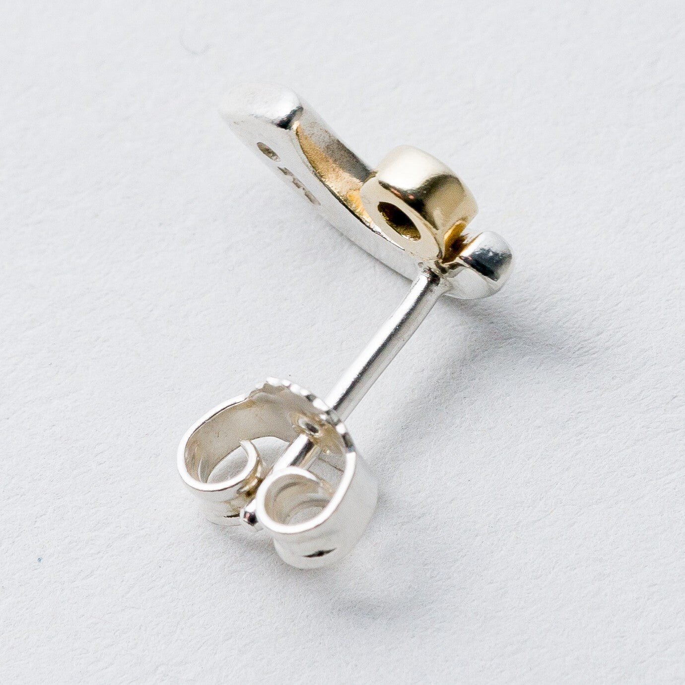 Ohrringe Ohrstecker Silber 925 Grüner Stein 1,75 g3