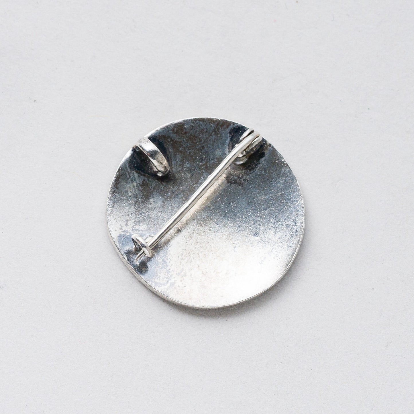 Brosche Silber Muschel bunt 2,7 cm 8,94 g5