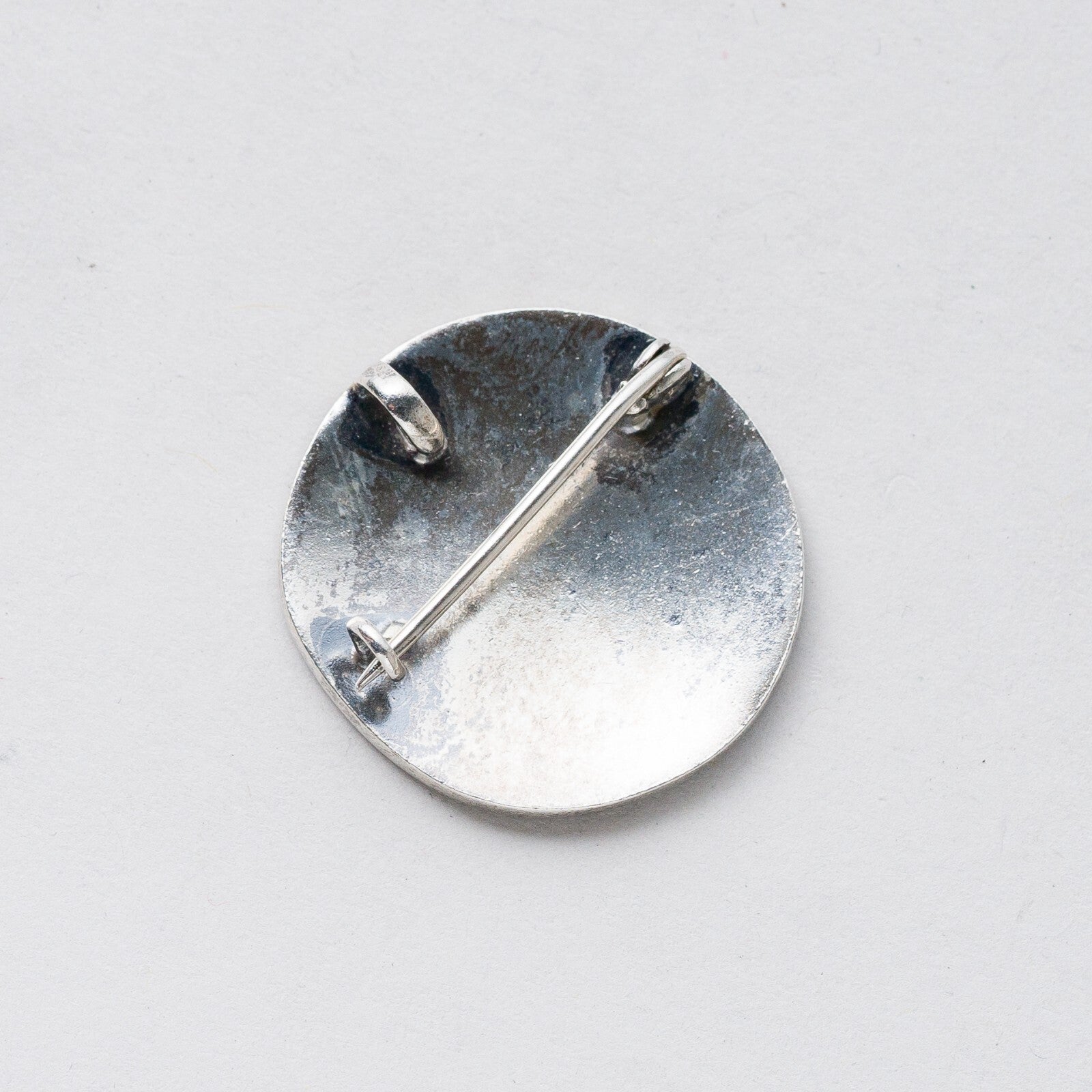 Brosche Silber Muschel bunt 2,7 cm 8,94 g5