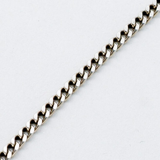 Silber Armband 18,5 cm 835 Panzerkette 2,56 g0